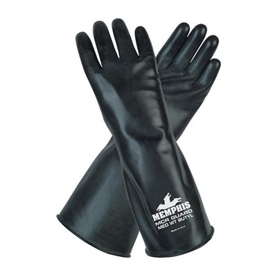 UNSUPPORTED BUTYL GLOVE,14",14 MIL